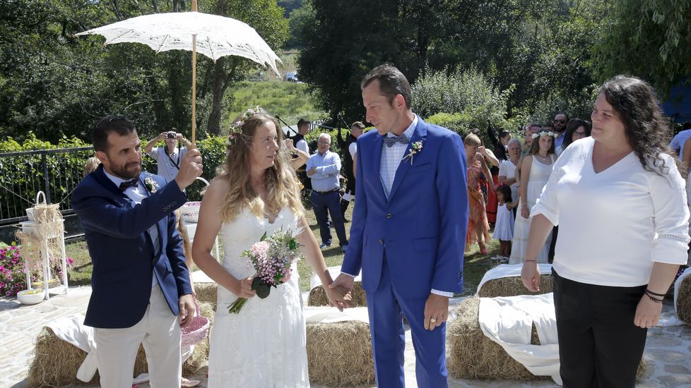 Dos peregrinos andaluces escogen nuestro albergue para celebrar su boda